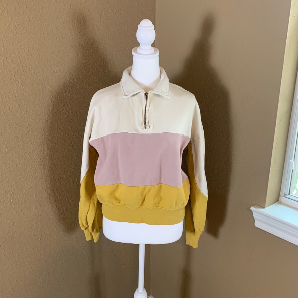 Universal Thread Small Quarter Zip Collared Color… - image 2